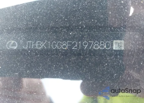 2015 Lexus Es 350 из США, поврежденный, VIN JTHBK1GG8F2197880